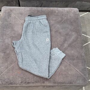 Reebok Mens Light Gray Sweatpants